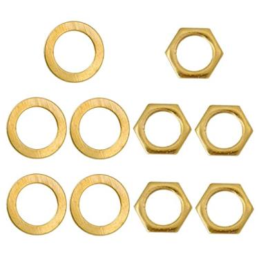 Imagem de Durável 5 Peças/conjunto de Porcas Arruelas M9 para Guitarra Elétrica, Ouro