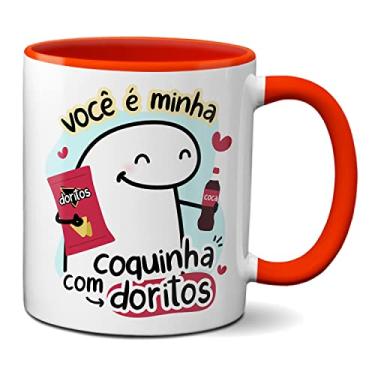 Imagem de Caneca Flork Namorados Você É Minha Coquinha Com Doritus (Vermelha)