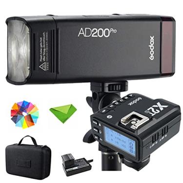 Imagem de GODOX AD200 Pro AD200Pro 200Ws com gatilho de flash X2T-S para Sony 2.4G 1/8000 HSS, 500 flashes de potência total, reciclagem de 0,01-1,8s, bateria de 2900mAh, lâmpada desencapada/monoluz