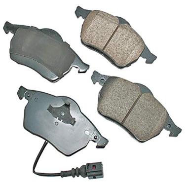 Imagem de Akebono EUR687 Euro Ultra Premium Kit de pastilhas de freio a disco de cerâmica, cinza