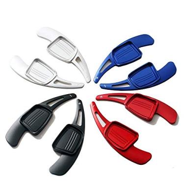 Imagem de VOVQAQ 1 par de câmbios de alumínio para volante do carro para Audi A3 / S3 Facelift A5 S5 2017 A4 B9 Q7 2016-2017 TT TTS