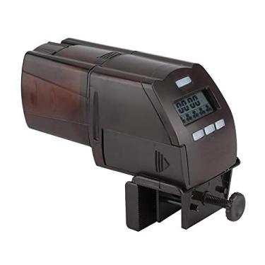 Imagem de Alimentador automático de aquário, alimentador de comida de peixes, máquina de alimentação elétrica LCD inteligente com clipe de fixação para aquário
