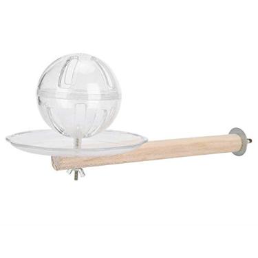 Imagem de Zerodis Bola de forrageamento de pássaros, alimentador de comida de festa de buffet criativo brinquedos de balanço duráveis resistentes à mordida para treinamento