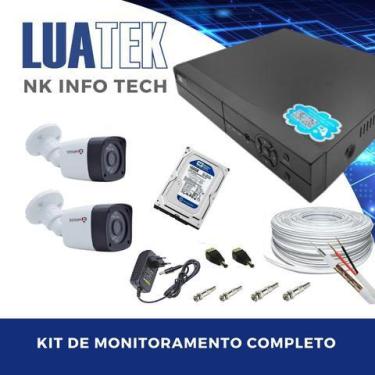 Imagem de Kit 2 Câmeras De Segurança 720P  + Dvr 4 Canais - Luatek / Aitek