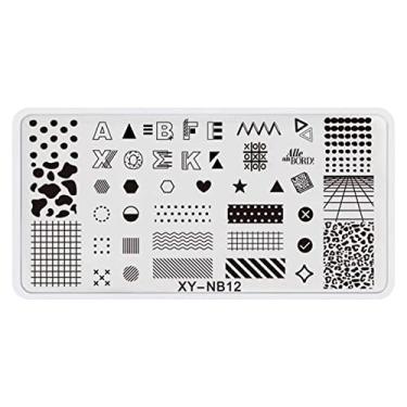 Imagem de Letra De Selo De Unha Impressão De Unhas De Unhas De Estampamento De Unhas Flores De Flores De Design Ferramento De Sembolo Para Manicure Salon Home Diy Halloween Natal