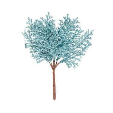 Imagem de Pick Natalino C/folhas Azul Claro 1un 15x8x1cm 1920199