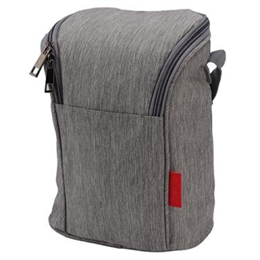 Imagem de Bolsa para Mamadeira, Bolsa TéRmica para Garrafa de Bebê Bolsa de Armazenamento de NáIlon à Prova d'áGua Bolsa para Exterior (Cinza)