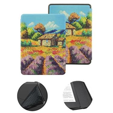 Imagem de Capa de 15,24 cm para o novo Kindle 11ª geração, versão 2022 (não serve para Kindle Paperwhite 11ª ou Kindle 10ª 2019), capa protetora à prova d'água com ativação automática