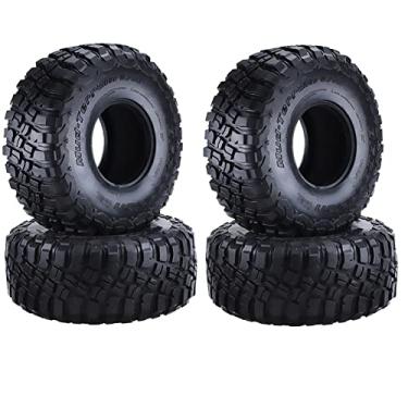 Imagem de 4X 1/10 RC Crawler Rubber Tire Tyre 120MM for AXIAL SCX10 for TRX4 D90 90046