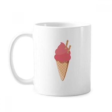 Imagem de Biscuits Egg Cone Red Ice Cream Caneca Cerâmica Café Porcelana Utensílios de Mesa