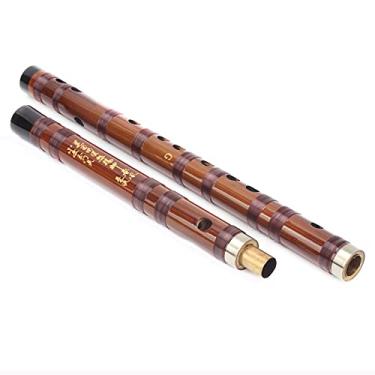 Imagem de Dizi de flauta chinesa, chave G tradicional profissional de bambu requintada para exame de nível para iniciantes para desempenho