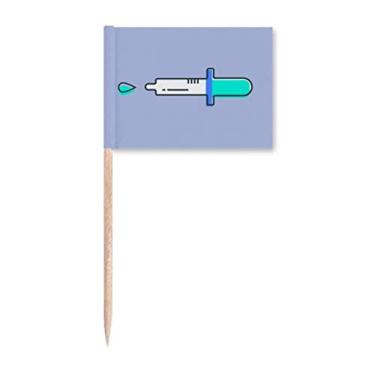 Imagem de Placa de experimento de aparato conta-gotas, bandeiras de palito, marcador para decoração de festa