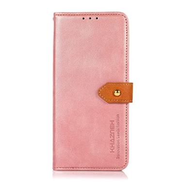 Imagem de BoerHang Capa para Samsung Galaxy S30 Pro, capa de couro tipo carteira flip com compartimento para cartão, couro PU premium, capa de telefone com suporte para Samsung Galaxy S30 Pro (ouro rosa)