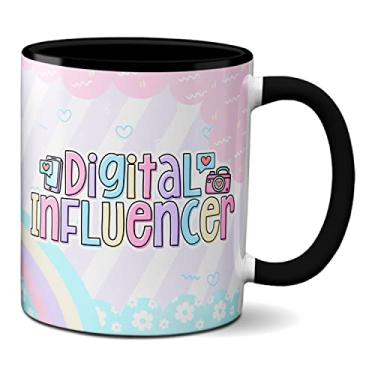 Imagem de Caneca Digital Influencer Profissional Criativo Presente (Preta)