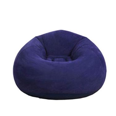 Imagem de Sofá inflável grande preguiçoso cadeira reclinável assento sala de estar sofá móveis pufe saco sofá pufe cadeira almofada (a) little surprise