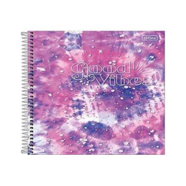 Imagem de Kit de Cadernos, Tilibra, Universitário, 10 Matérias, Capa Dura, Good Vibes Colegial, 160 Folhas, Pacote com 4