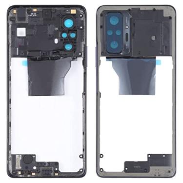Imagem de HUANGYUNCHAO Acessórios telefônicos Placa de moldura do quadro médio original para Xiaomi Redmi Nota 10 Pro Max/Redmi Nota 10 Pro/Redmi Nota 10 Pro M2101K6P M2101K6G M2101K6I Substituição do tele