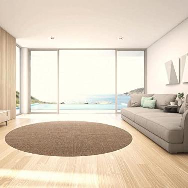 Imagem de Tapete Sisal Cd Redondo Liso 200cm Apaeb Camelo
