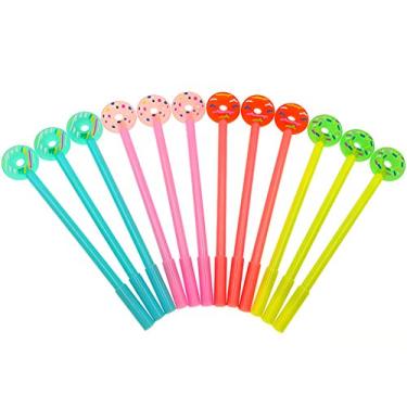 Imagem de 12 peças de caneta esferográfica de gel de quatro folhas de trevo (4 cores) da Alimitopia, Art déco, Style 2#