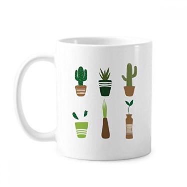 Imagem de Caneca de cerâmica para suculentas de plantas em vaso de cacto