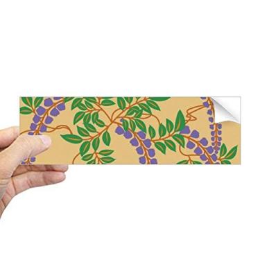 Imagem de DIYthinker Pintura de cultura japonesa flor roxa retangular adesivo para janela notebook