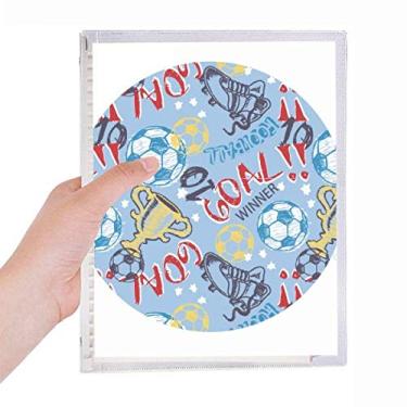 Imagem de Caderno para vencedor dos esportes de futebol americano, folhas soltas, diário recarregável, artigos de papelaria