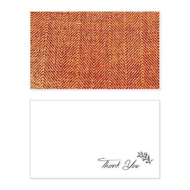 Imagem de Tecido marrom linho abstrato cartão de agradecimento aniversário saudação casamento agradecimento