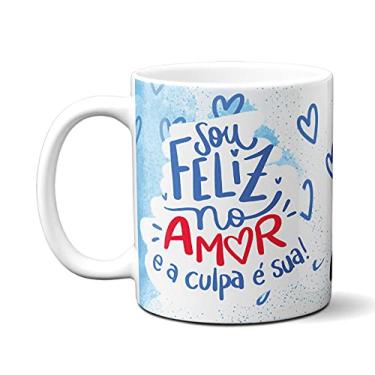 Imagem de Caneca Casal Namorado Feliz no Amor Meu Par Pinguim Presente