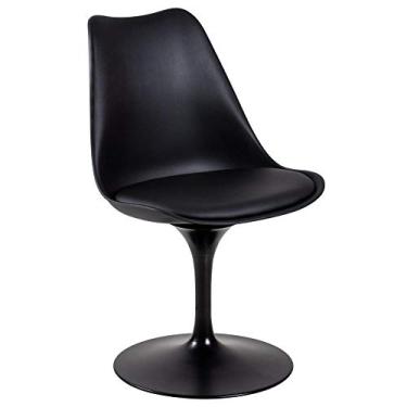 Imagem de Cadeira Tulipa - Saarinen - Assento plástico - Preto