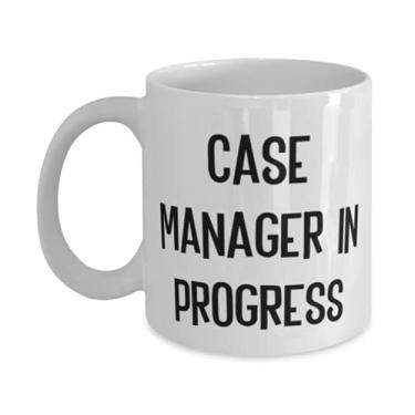 Imagem de Case Manager Gifts For Friends, Case Manager in Progress, Cheap Case Manager 325 ml, Caneca do Team Leader