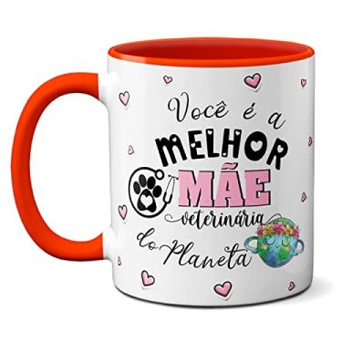 Imagem de Caneca Especialista Em Cuidar Melhor Mãe Veterinária (Vermelha)
