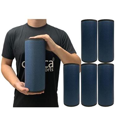Imagem de Kit 5 Rolos Massagem Liberação Miofascial 30x12cm Azul Marinho DF1068 Dafoca Sports