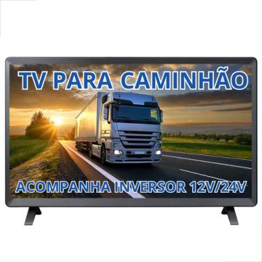 Imagem de Televisão Smart Internet Caminhão 24pol Inversor 12v E 24v  polegada televisão inversor caminhão