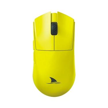 Imagem de Darmoshark Mouse Para Jogos Sem Fio M3S, Tri-Mode 2.4G/Usb-C/Bluetooth Mouse Até 26KDPI, Sensor Óptico Paw3395, Peso Leve De 54G, 5 Botões Programáveis, Duração Da Bateria De 500Mah,Amarelo