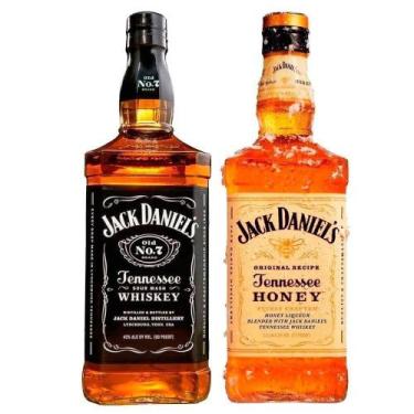 Imagem de Kit Whisky Jack Daniel's Old No.7 + Tennessee Honey 1 Litro
