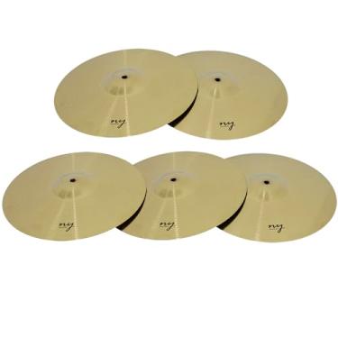 Imagem de Kit 5 Pratos de Condução para Bateria 20" Liga de Aço New York