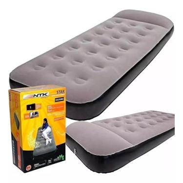 Imagem de Colchão Inflável Nkt Star Solteiro + Bomba Ar Quick Fill 127