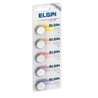 Imagem de Elgin Bateria de litio CR2016 3v, cartela com 5 unidades (embalagem pode variar)
