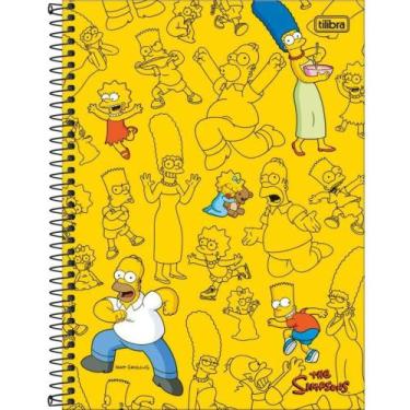 Imagem de Caderno Universitário 16 Matérias 256 Folhas The Simpsons Tilibra