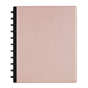 Imagem de Caderno TUL Discbound com capa de couro seixo, A4, 60 folhas