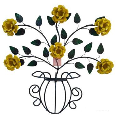 Imagem de Arranjo De Flor  Amarela Moldura Decorativa - Premium Artesanatos