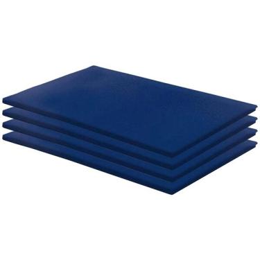 Imagem de Kit 4 Colchonetes Academia 90x40x3 D28 Azul Rg Colch es