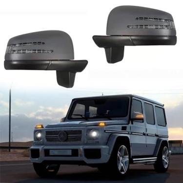 Imagem de Conjunto de espelho lateral de carro adequado para Mercedes Benz 2005-2012 W463 G55 G65 G550 G500 G400 G350 G-Class Acessórios para espelho retrovisor lateral do motorista para acessórios Mercedes
