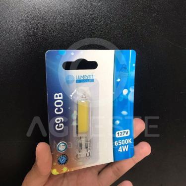 Imagem de Lâmpada G9 COB LED Branco Frio 4W 6500K 127V - Luminatti