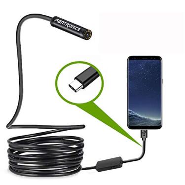 Imagem de Câmera de inspeção USB Cobra, Fantronics 2.0 MP IP67 à prova d'água USB C, câmera de mira tipo C com 8 luzes LED ajustáveis para Samsung Galaxy S9/S8, Google Pixel, Nexus 6p (não é compatível com