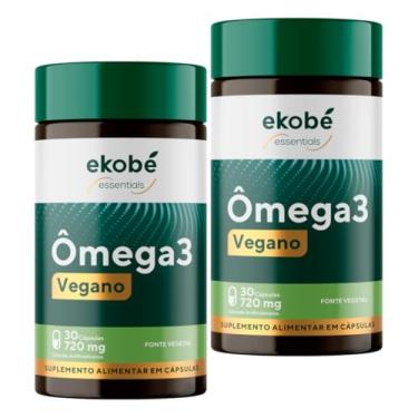 Imagem de Kit Com 02 - Ômega 3 Vegano 30 Cápsulas 720mg Ekobé