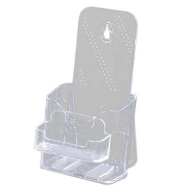 Imagem de Kokiya Organizador de Cartões de Visita em Acrílico para Escritório e Eventos Profissionais - Suporte Elegante para Documentos e Revistas, A6 1 nível