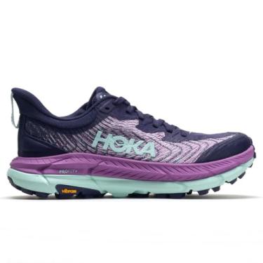 Imagem de HOKA ONE ONE Mafate Speed 4 Tênis feminino, Céu noturno/flor de orquídea, 37