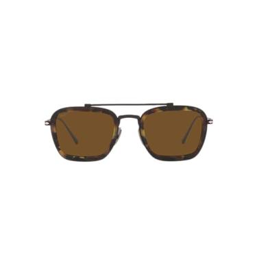 Imagem de Persol PO5012ST Óculos de sol Pilot, preto/marrom polar, 51 mm