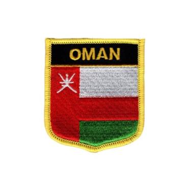 Imagem de Ruoming 1 peça de adesivos de bandeira de Omã bordados a ferro ou costurados tático militar nacional Omã (Omã)